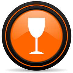 alcohol  orange icon glass sign