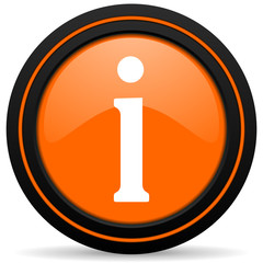 information orange icon