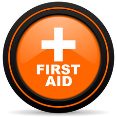 first aid orange icon