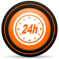 24h orange icon