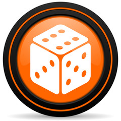 casino orange icon hazard sign