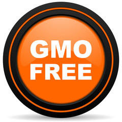 gmo free orange icon no gmo sign