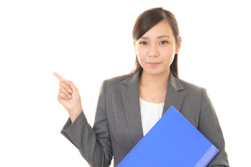 笑顔のビジネスウーマン