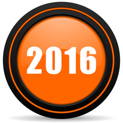 new year 2016 orange icon new years symbol