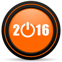 new year 2016 orange icon new years symbol