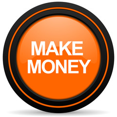 make money orange icon