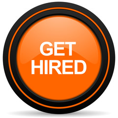 get hired orange icon