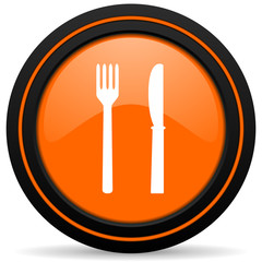 eat orange icon restaurant sign
