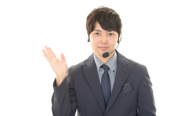 笑顔のオペレーター