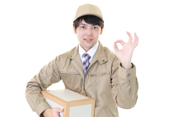 笑顔の宅配人