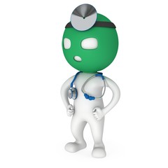 Doctor with balaklava mask