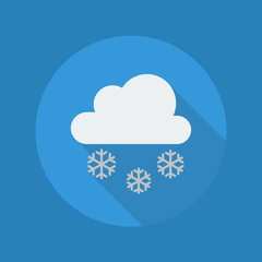 Weather Flat Icon. Snow