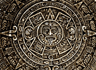 Pagan ornament a sun stone - 88024509