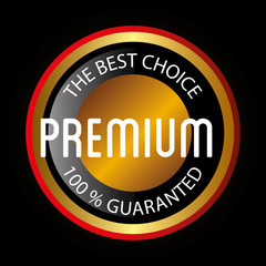 Premium quality label design.