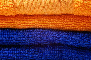 colored cotton towels