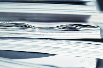 large pile of magazine