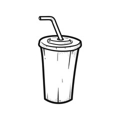 Soft Drink Sketch Vector