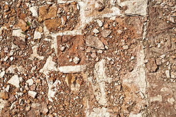 texture of old dirty cracked wall