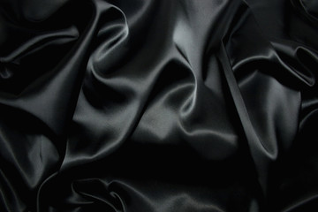 Fototapeta premium texture of a black silk