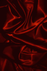 Fototapeta premium texture of a black silkcloth red satin silk