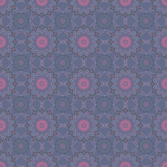 Mandala round geometric ornament seamless pattern. Circular oriental design template background. Ethnic tribal  texture.