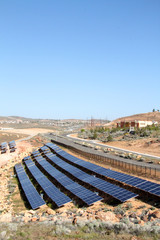 Fototapeta na wymiar array of solar panels