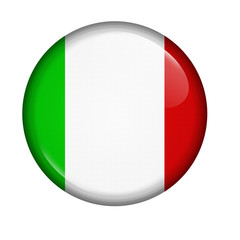 icon with flag of Italy