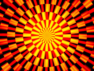 Abstract background with red and yellow beams