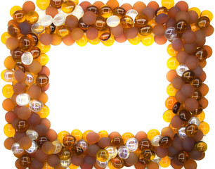 Glass rectangular framework