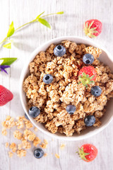 muesli with berry fruit