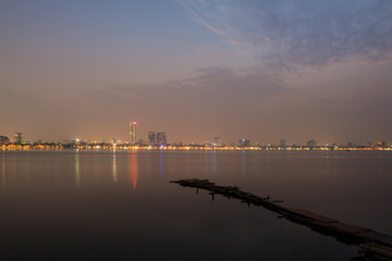 Naklejka premium West lake )Ho Tay) in Hanoi, Vietnam