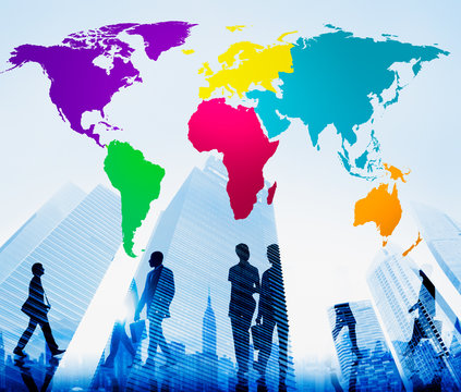 World Global Cartography Globalization Earth International Conce - Powered by Adobe