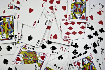 Background from playing cards
