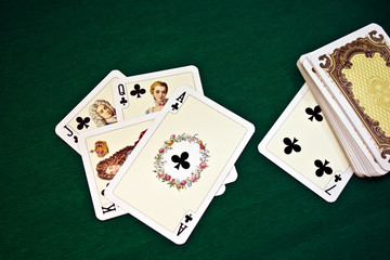Old playing cards