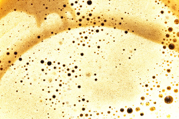 texture of beige coffee foam