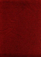 Structure of a red knitted fabric