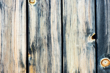 Painted Old Wooden Fence