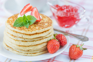 Pancakes with berries