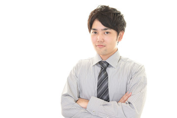 笑顔のビジネスマン