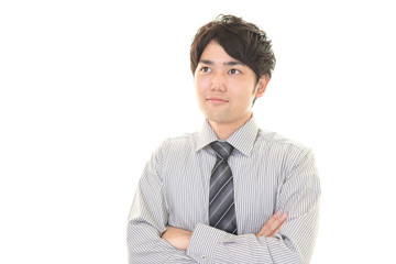 笑顔のビジネスマン