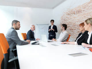 business people group on meeting