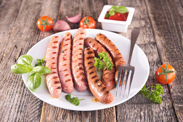 grilled sausage