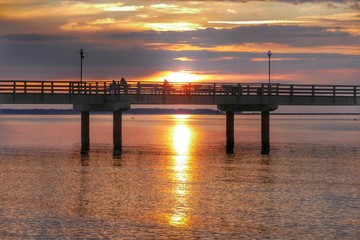 Fototapeta premium Zachód słońca na północnej plaży