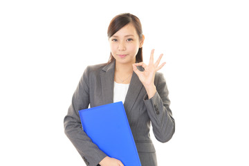 笑顔のビジネスウーマン