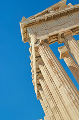 Parthenon  corner Athens Greece