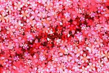 Fototapeta premium 桜 年賀状 背景