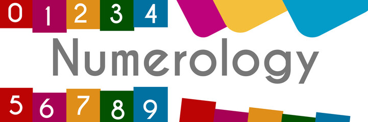 Numerology Colorful Background 