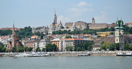 Churches of Budapest city, Hungary