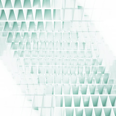 Abstract geometric square pattern. 3d