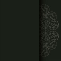  Invitation Card with Vertical Label Place for Text. Vector